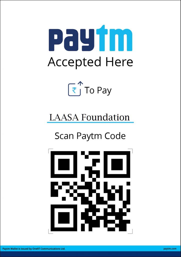 LAASA Foundation PAYTM QR Code